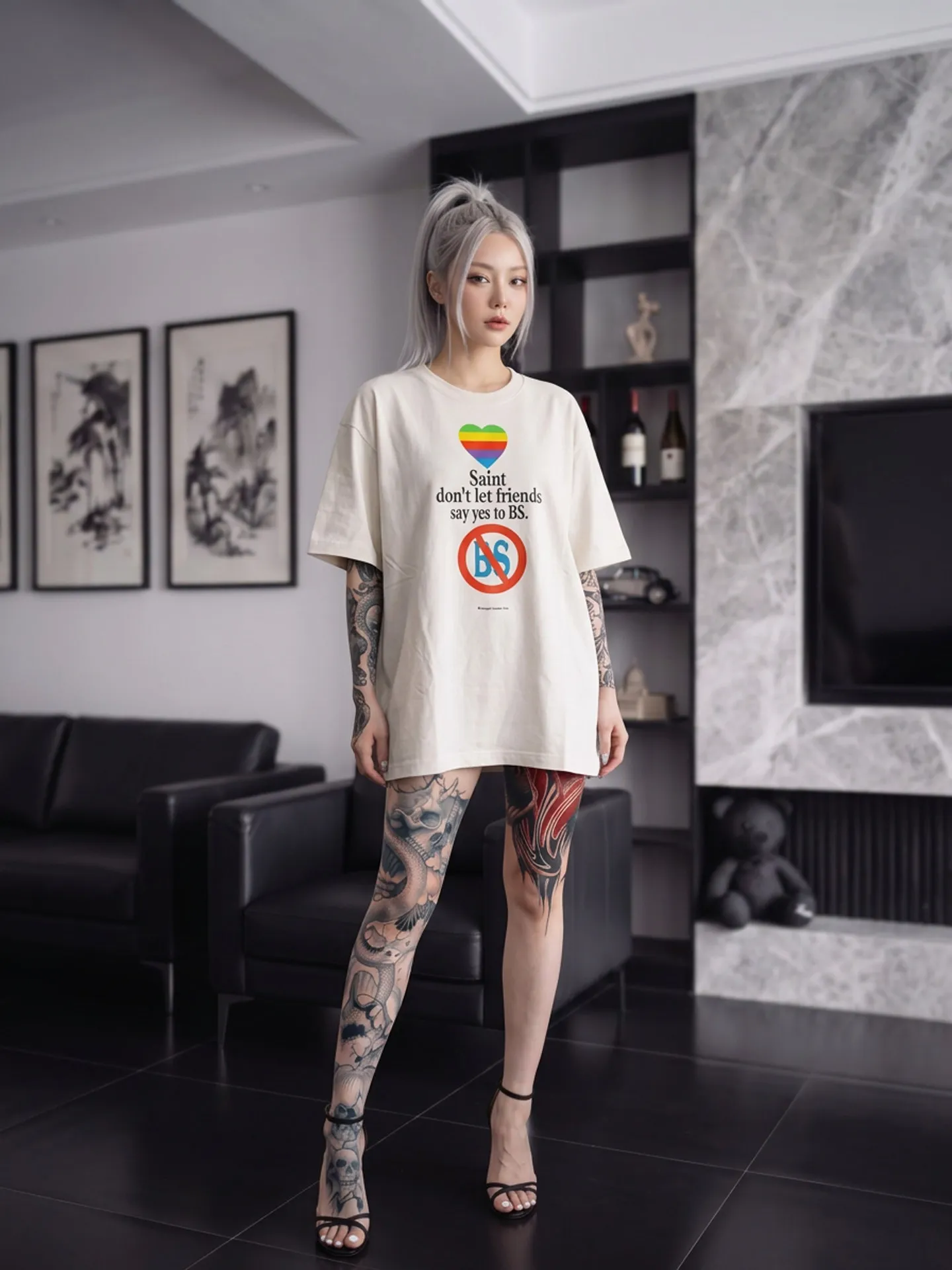 Yao Fashion MX6 New Vintage Rainbow Apple Tee Kanye West Casual Washed Outdoor Brand Summer Tops T-short for Men Clothing