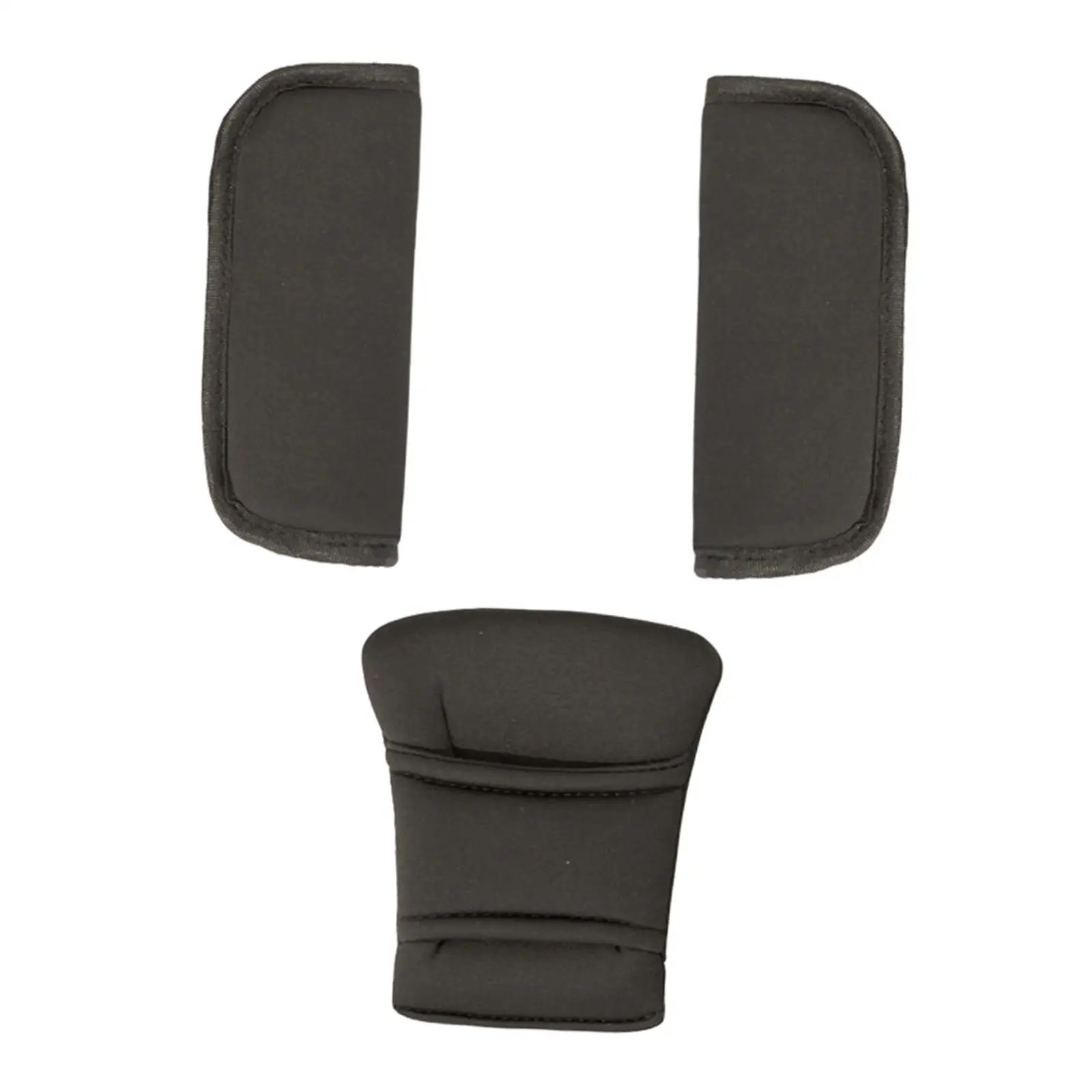 Stroller Shoulder Cover and Crotch Pad Set Knitted Cotton Comfort Cushion Universal Protector for Baby Car for seat