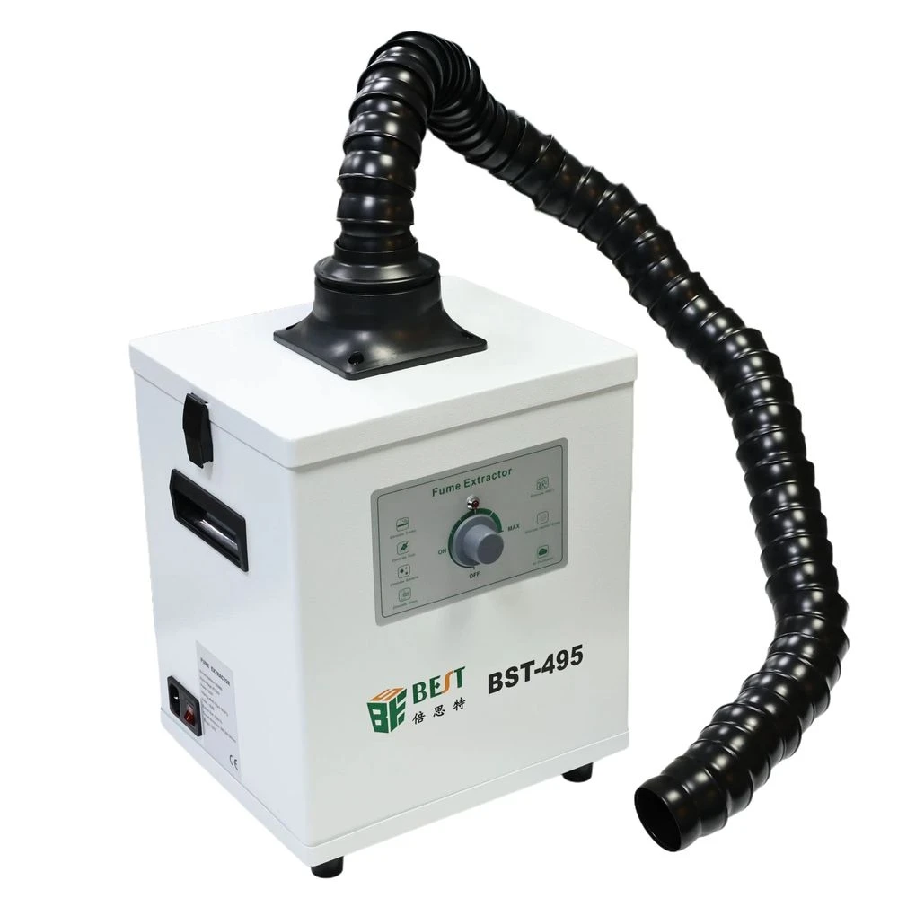 Welding Fume Extractor 150W BST-495 Industrial Smoke Absorber with High Suction Power 285*245*345mm