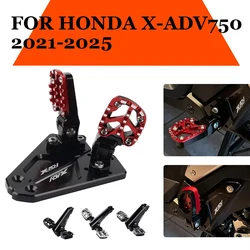2025 X-ADV Motorcycle CNC Rear Pedal Foot Stand Folding Footrests Passenger FootPegs For HONDA XADV 750 XADV750 2022 2023 2024