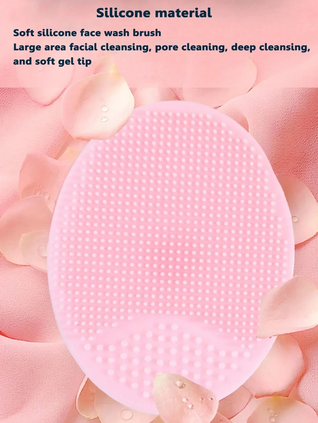 Soft Silicone Face Brush Cleanser and Massager Manual Facial Cleansing Brush Exfoliating Silicone Face Scrubber For Women Men