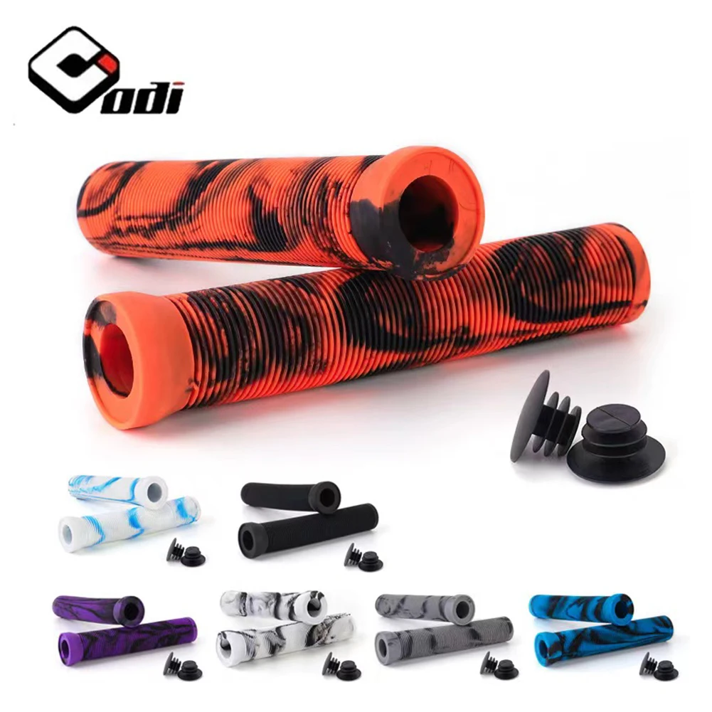 ODI Scooter Grips Bike Grips Non-Slip Rubber Handlebar Cover For 22.2mm Handlebar Scooter Grips BMX Bike Bars