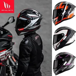 Spanish MT Stinger 2 Motorcycle Helmet ECE DOT Certification Full face Dual Lens Capacete Casco para moto Racing Capacetes moto