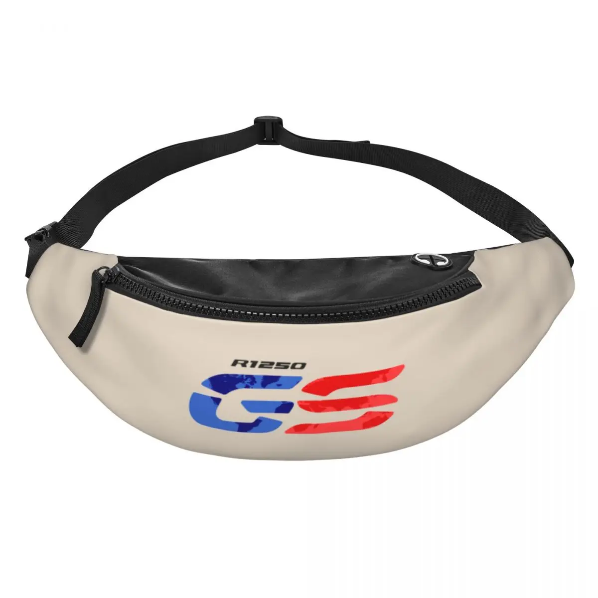 Custom GS Motorcycle Adventure Fanny Pack Women Men Motorrad Biker Crossbody Waist Bag for Cycling Camping Phone Money Pouch