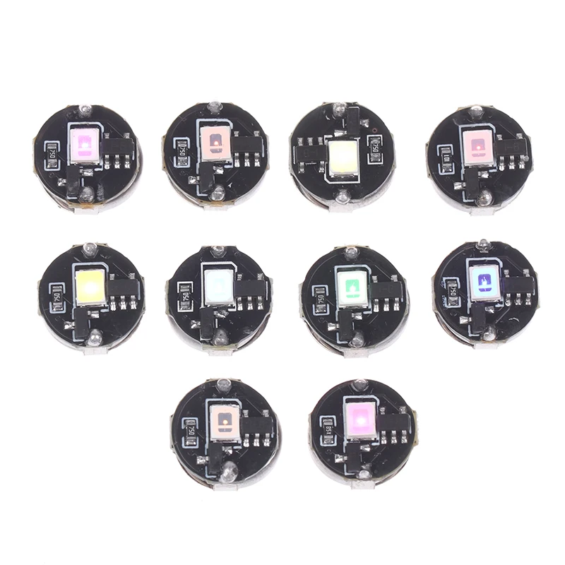 1 قطعة مصباح التحكم المغناطيسي الملونة اللاسلكية مصباح ليد المغناطيس التعريفي مصباح + زر البطارية DIY اللعب روبوت المشهد نموذج