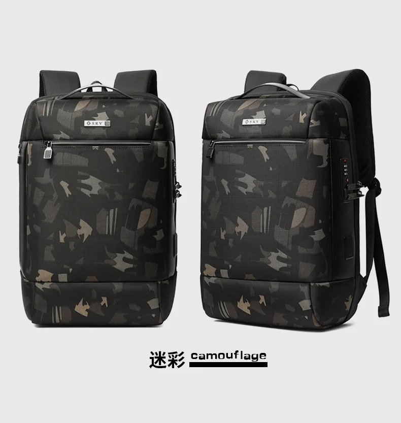 Men Premium Business Casual Backpack,Multifunctional 15.6-Inch Laptop Bag for Business Trips & Travel,Durable Commuter Daypack