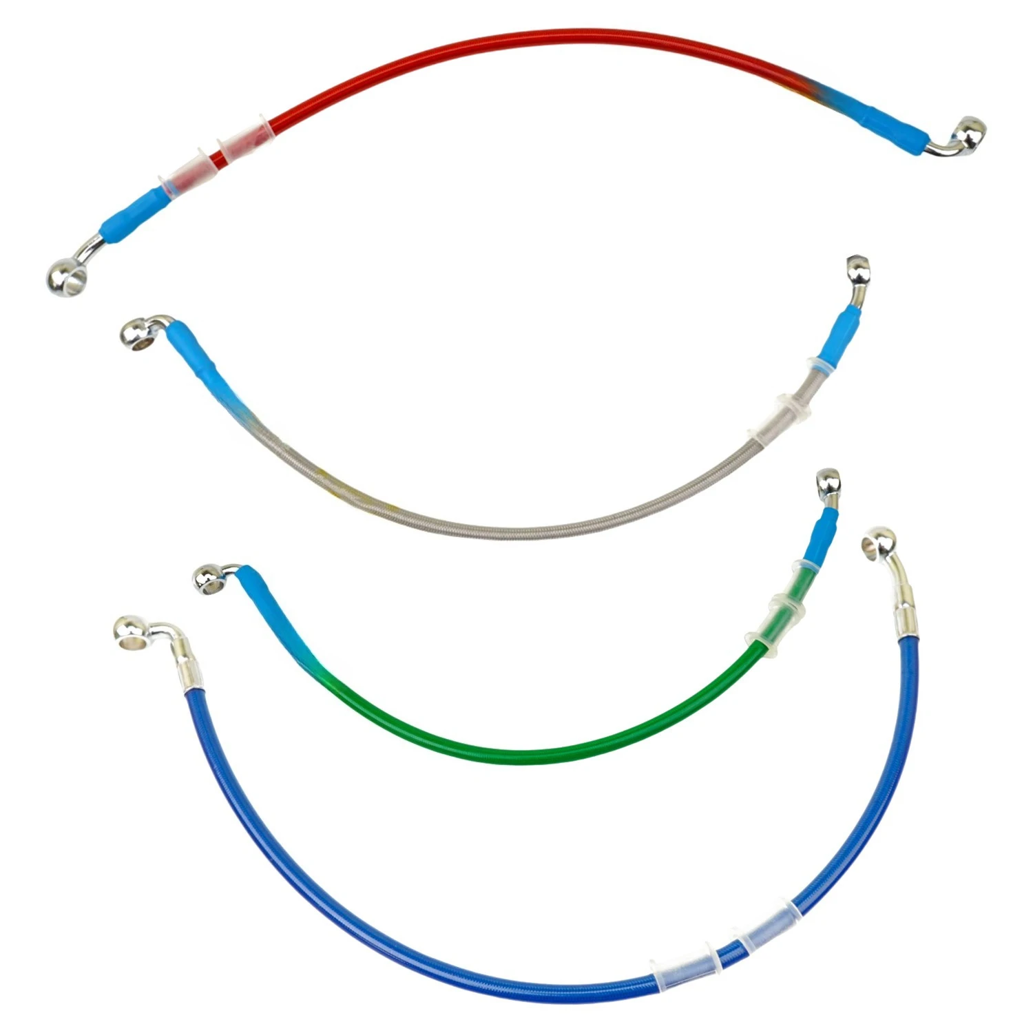 Motorcycle Electric Vehicle Brake Hose Brake YouTube 28-90 Braided Aluminum Alloy Modified Accessories Scooter