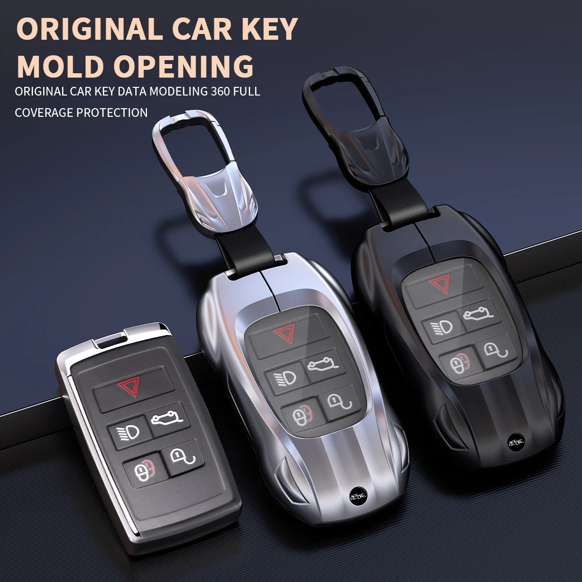 Fashion Metal Car Key Case Cover Keyless For Jaguar XF XJ XJL XE Land Rover Velar Evoque Freelander Discovery Range Rover Sport