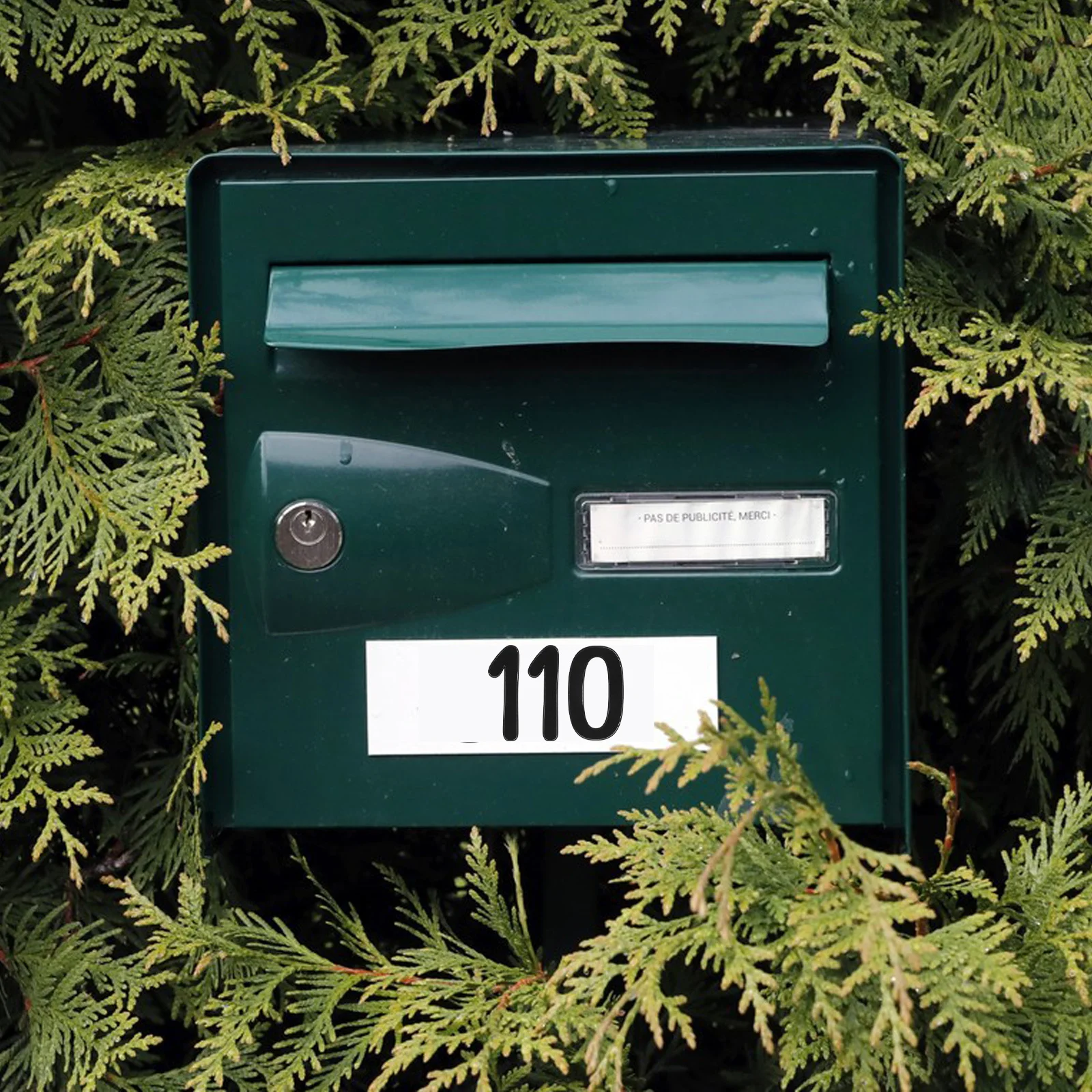 

4 Sheets Number Stickers Large Decals Self Adhesive Numbers for Trash Can Mailbox Address DIY Outdoor Use Number Stickers