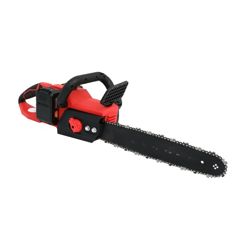 

16 Inch Electric Chainsaw Cordless 42V 1350W Brushless Two Batteries 3 Chains 2 Chargers for Woodworking Cutting Tree Trimming