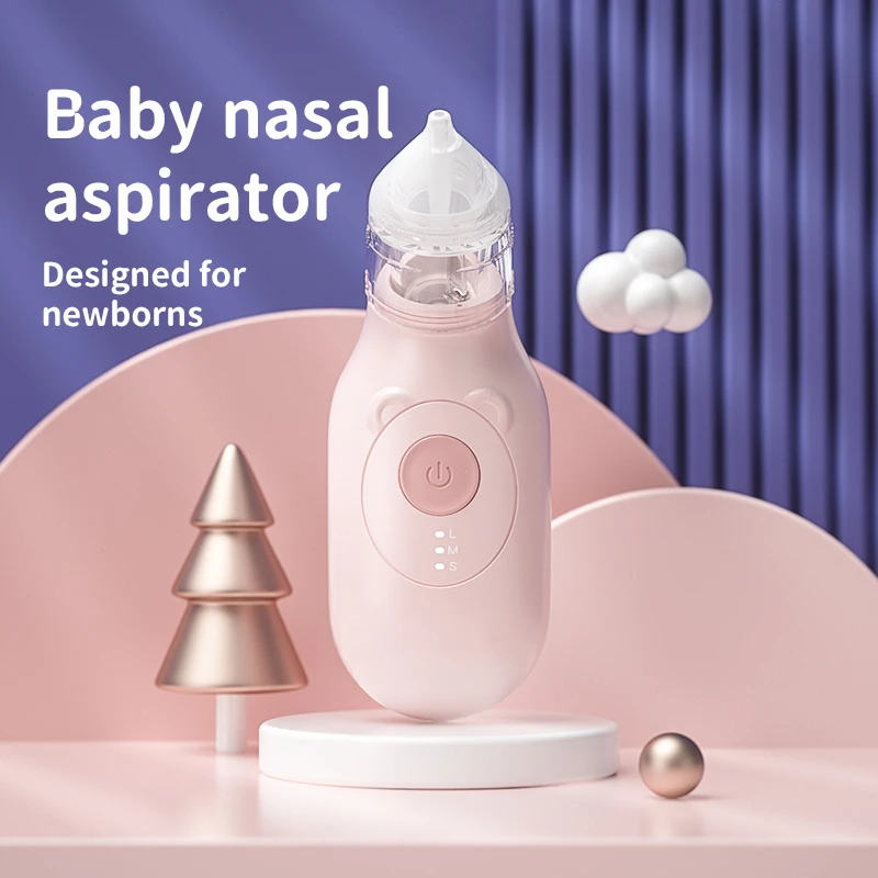 

Baby Electric Nasal Aspirator Anti-Reflux Silicone Nozzle 3 Levels of Suction Power Safe and Convenient Low Noise Nasal Cleaner