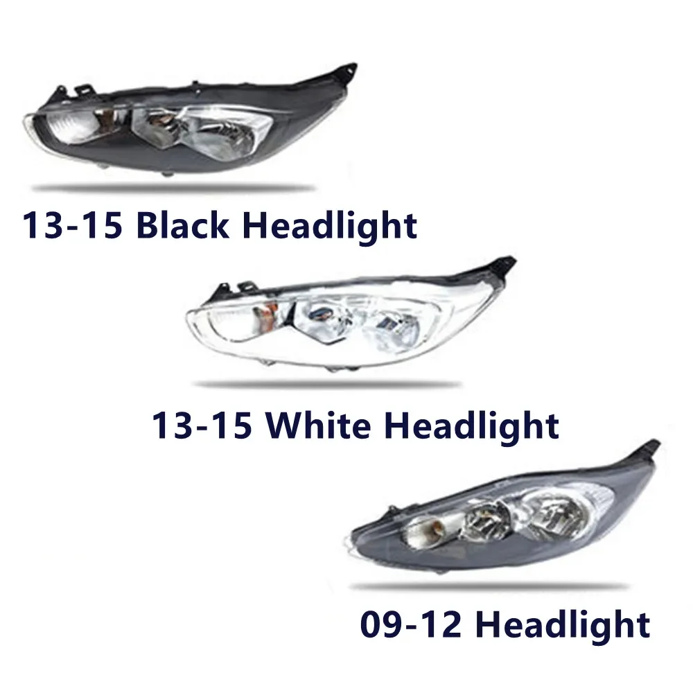 Headlight Assembly for Ford Fiesta 2009-2015 LED Headlamp Low and High Beam Turn Signal Car Accessories ходовые огни для авто