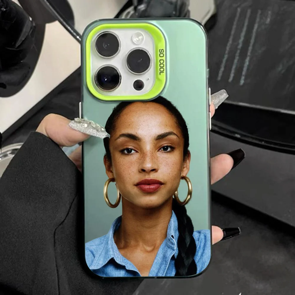 

Singer S-SadeS A-Adu Phone Case For iPhone 16,15,14,13,12,11,Pro,Max,Plus,Mini,XS,SE Anti Fall Green Matte Hard Bumper
