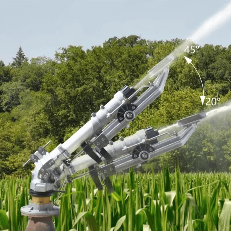 

DLS50T Turbine Worm Spray Gun for Agricultural Irrigation/Industrial Dust Removal/Static Removal 20-45°Pitch Angle