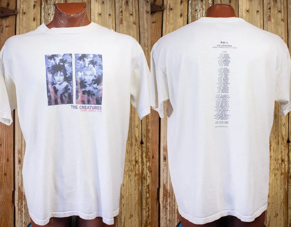 Vintage The Creatures Anima Animus Concert T Shirt 1999 White