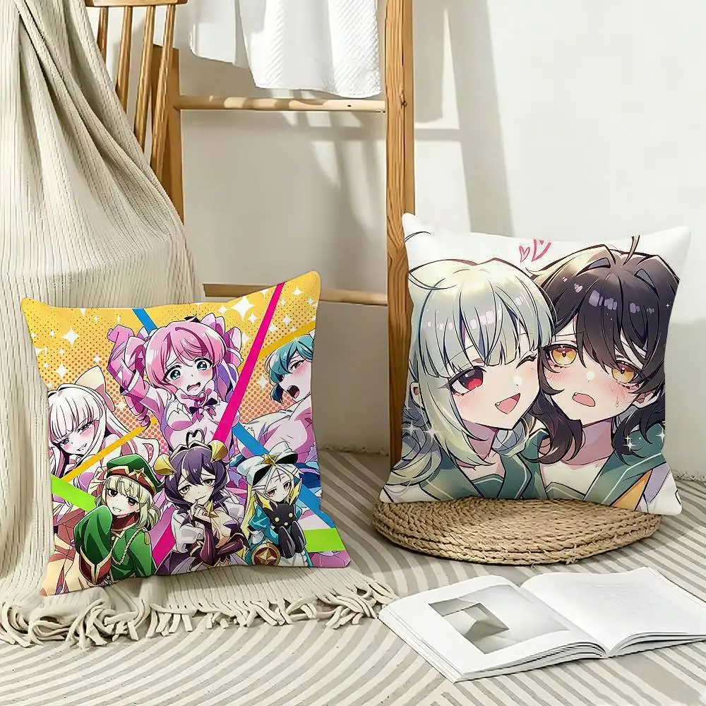 CUTE G-Gushing over Magical Girls   Pillow Case Pattern Printed Pillowcase For Living Room Sofa Cushion Cover
