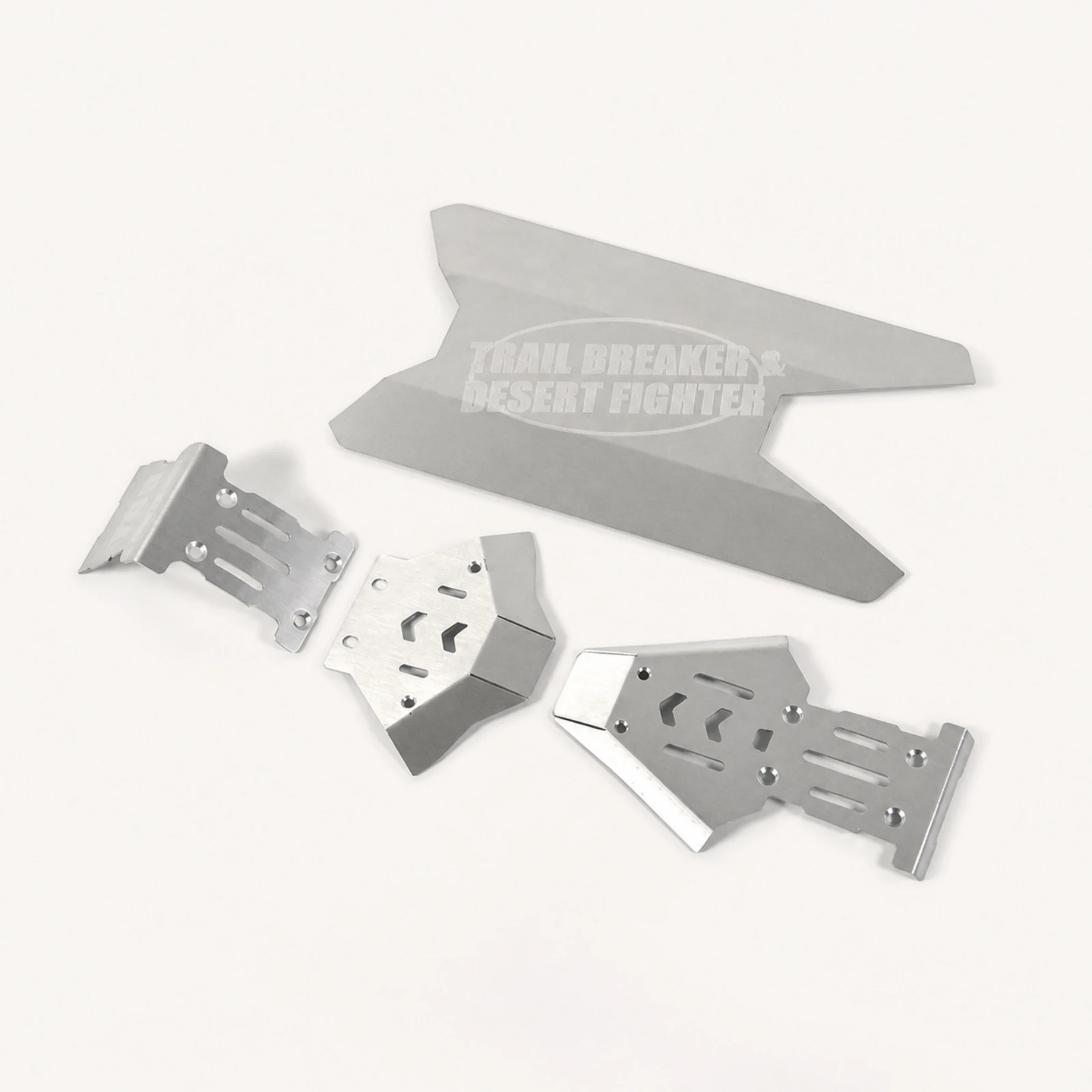 Chassis Shield Guard Brushed Metal Chassis Guard Skid Plate Wear Resistant RC Car Parts Easy Installation for Hobbyists