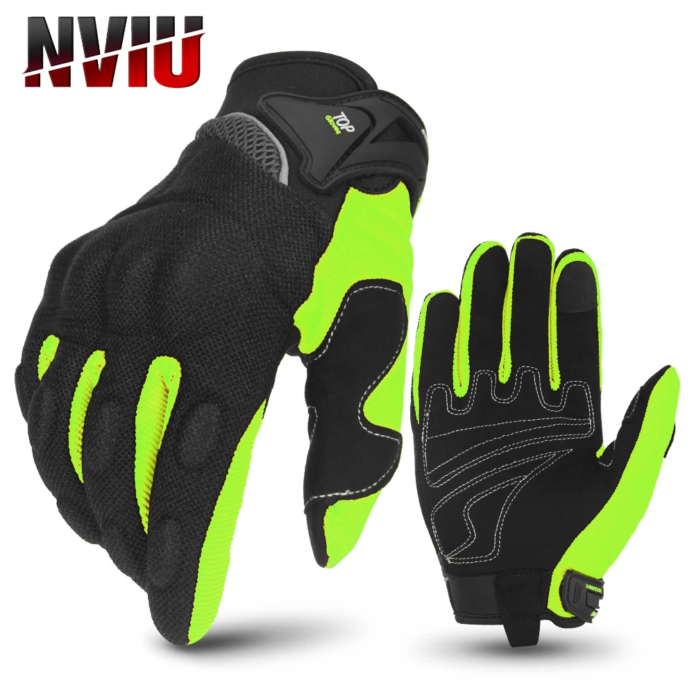 

Motorcycle Gloves Breathable Full Finger Racing Moto Antiskid Wearable Gloves Touch Screen Riding Bicycle Protective Gloves