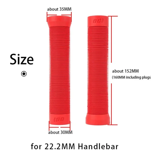 Imagen 2 del producto Empuñaduras de bicicleta ODI, empuñaduras extendidas de 160mm para bicicleta de montaña, empuñadura de silicona XC BMX DH, puños suaves para bicicleta de montaña, mango plegable para bicicleta