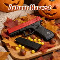 G17 Manual Soft Bullet Toy Gun High Quality Air Gun Lower Magazine Laser Outdoor Sports Game Children Gift