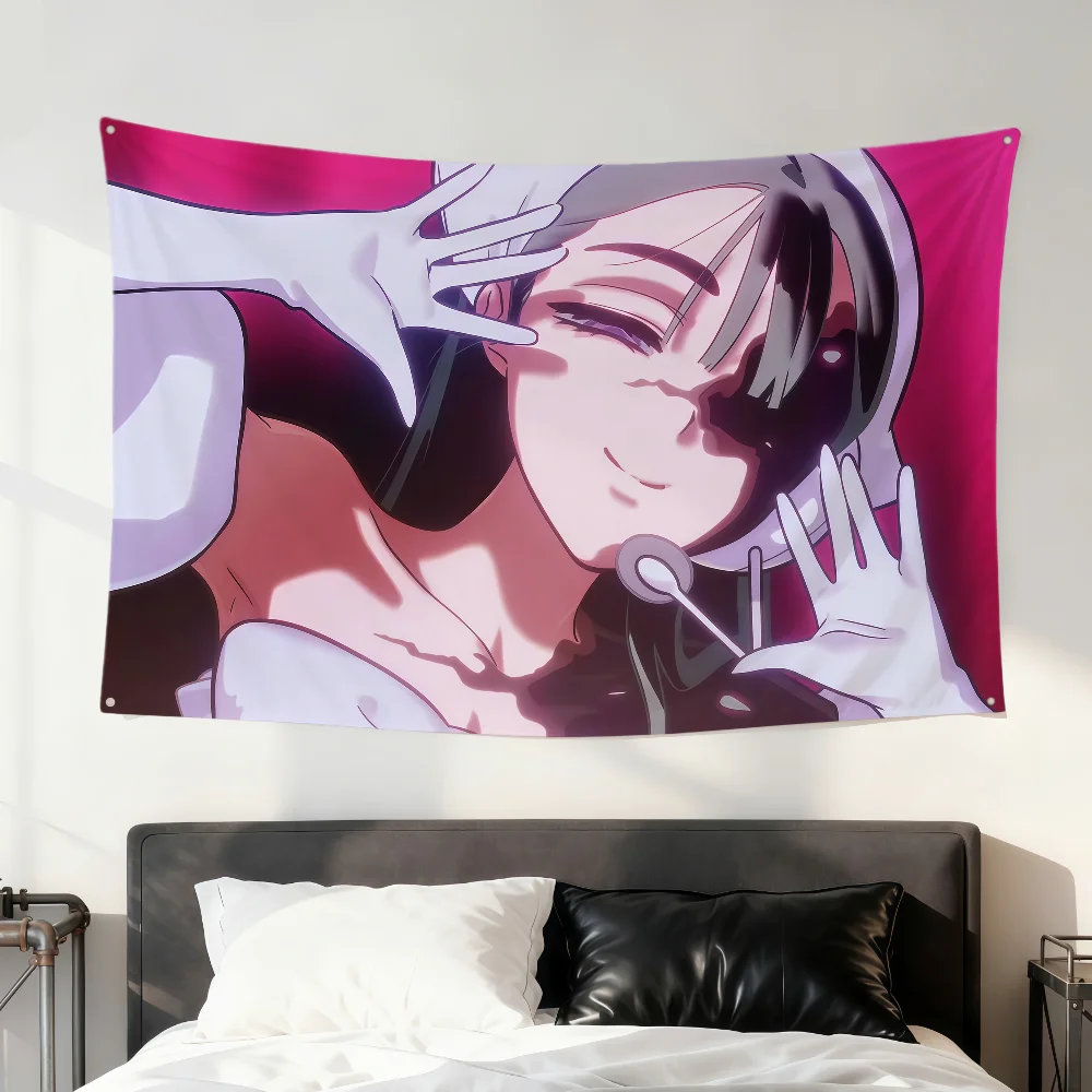 anime Cool tv Zombie a-ALIEN Stage flag hogar For Room Dorm Camping Party Picnic Decoration Gift Banner Garage Wall Hanging