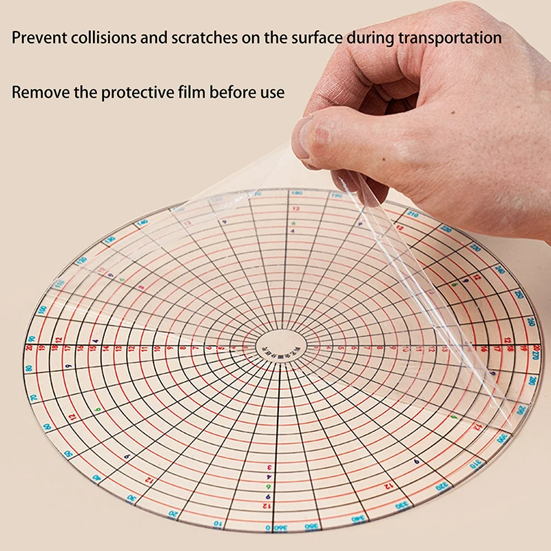 20CM Pottery Round Divider Circular Equal Parts Card Divider Ruler DIY Ceramic Underglaze Painted Auxiliary Pad Painting Tool