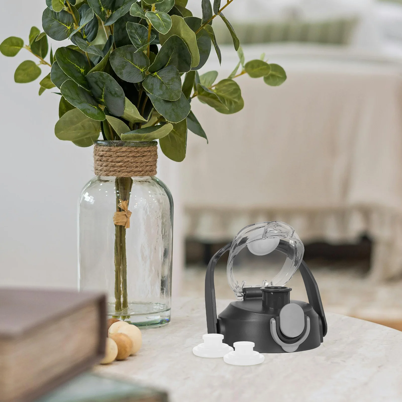 

4pcs Silicone Water Bottle Stopper Replacement Leak Proof Spill Resistant Seal, Universal Fit Gasket For Bottles, Water Bottle