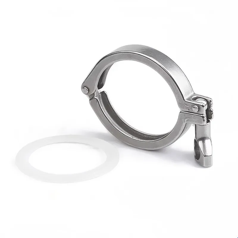 4 Inch SS304 Tri Clamp Clover Clamp, Middle Ferrule Flange Sanitary Fitting for Home Brewing