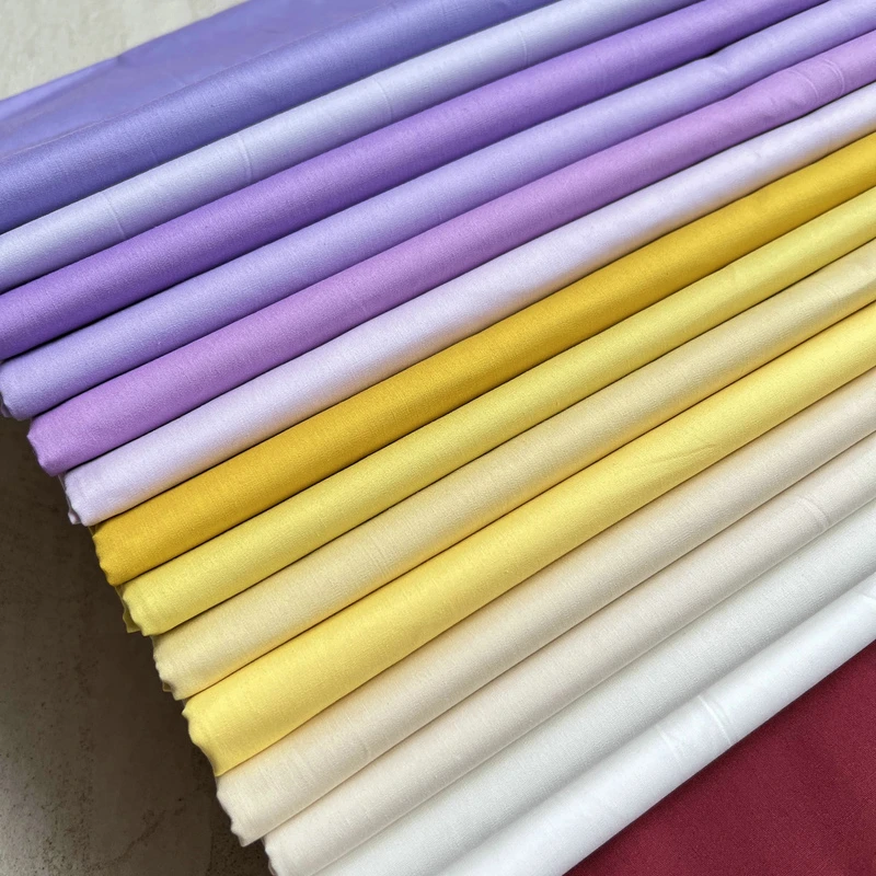 【セール中】155x50cm 40s ソフトコットン生地、無地ポプリン、高品質ドレス、婦人服幼稚園活動装飾布