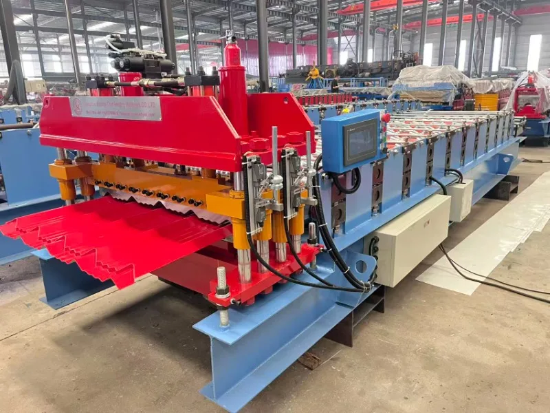 Customized Automatic Glazed Roll Forming Machine Tile High Productivity CE Certified Colored Steel Roof Sheet Gear 2-Year Warran