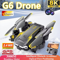 2025 New G6 Drones Professional 8K HD Camera 5G GPS Obstacle Avoidance RC Helicopter Brushless WIFI FPV Foldable Quadcopter Toys