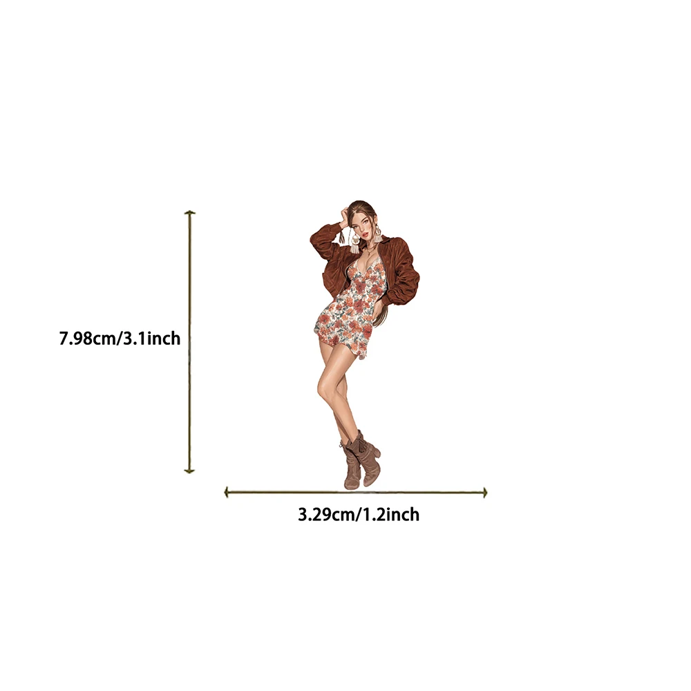 10/30/50pcs Vintage Sexy Pin up Pop Girls Stickers Cartoon Adult Decals Laptop Suitcase Phone Transparent PET Sticker Decoration