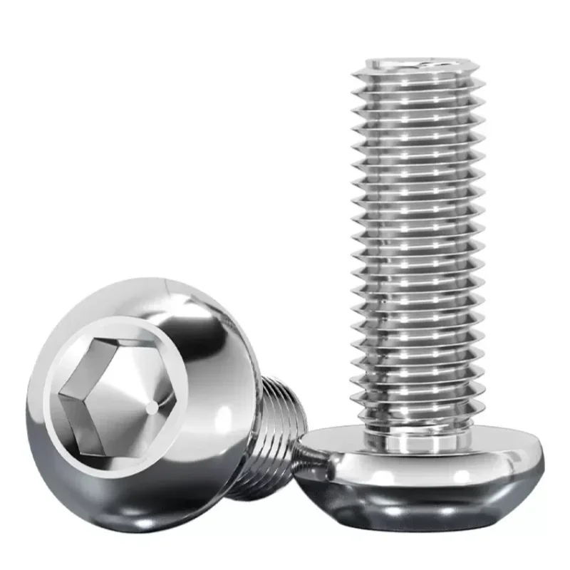 ISO7380 304 Stainless Steel Hex Socket Button Head Allen Screw