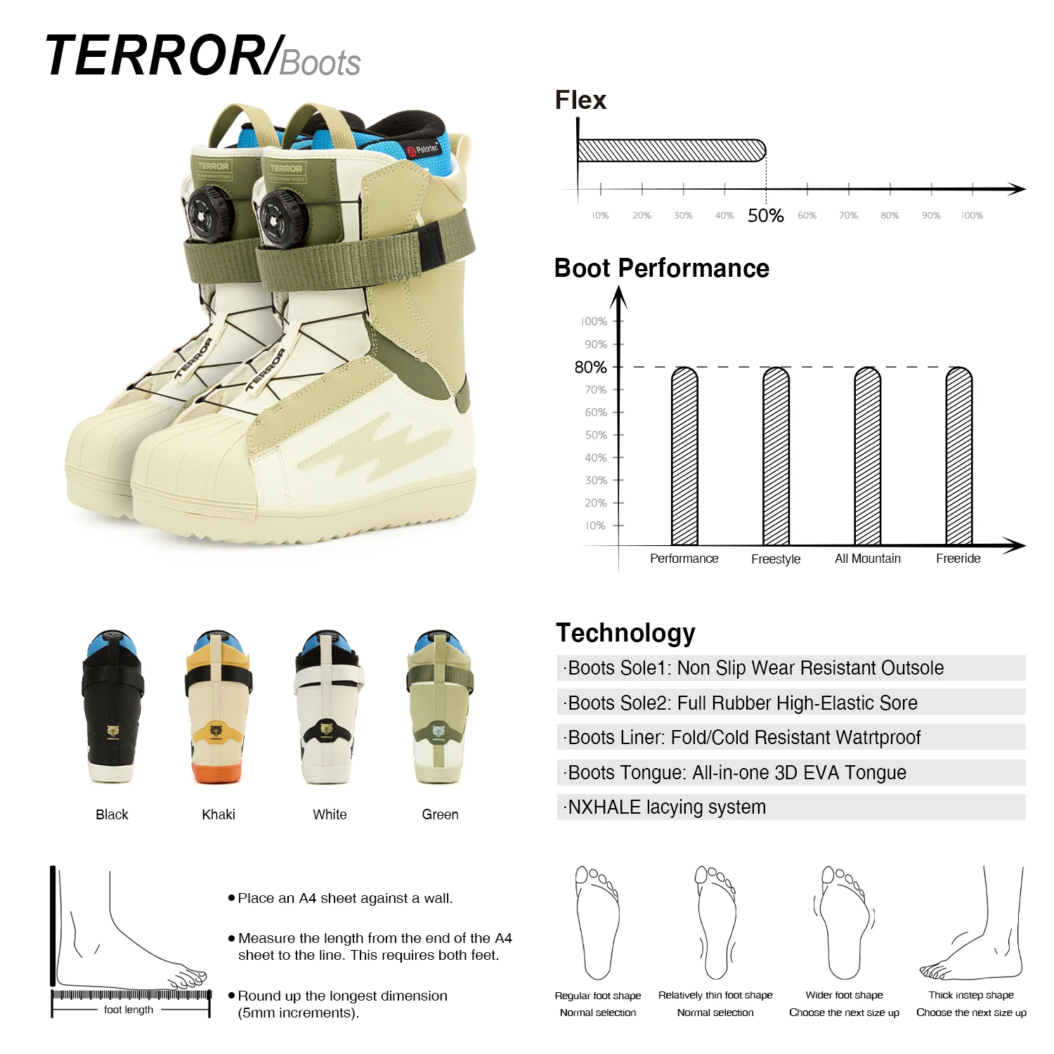TERROR メンズ ベストセラー フリースタイル リゾート - Boots のレビューと価格