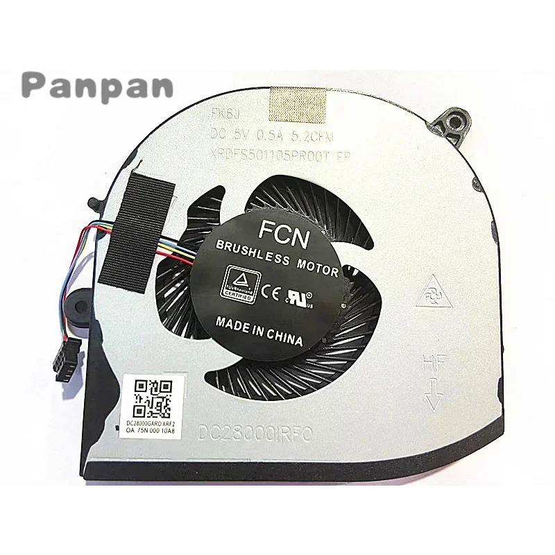 New CPU Cooling Cooler Fan for DELL XPS 15 9560 Precision 5520 M5520 Fan 0TK9J1 TK9J1 NS75C01-17G12 0VJ2HC VJ2HC