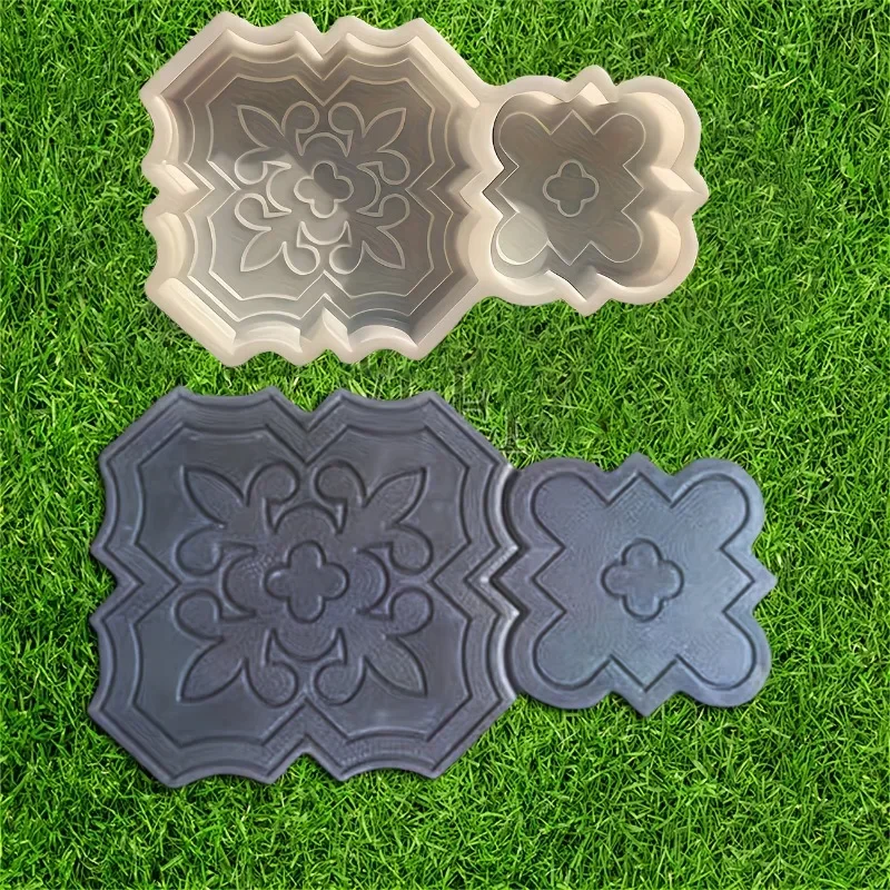 Upgraded Cement Stepping Stone Molds For Making Beautiful Concrete Paving Stones Yard Garden Walkway Decoration Tool
