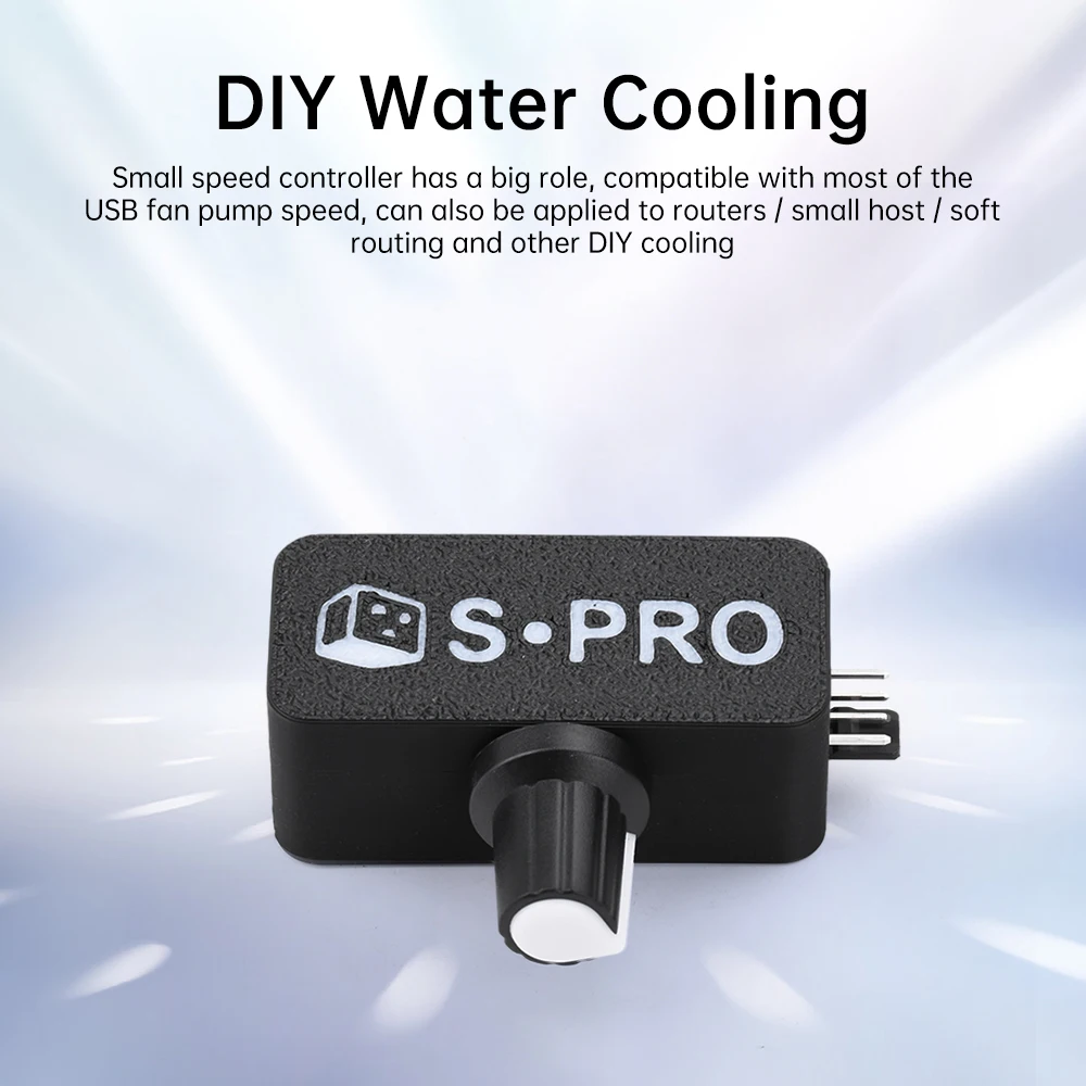 18W DC12V PWM Motor Speed Controller 4PIN Fan Diy Water Cooling Pump Controller Type-C 5V Build in Boost Module