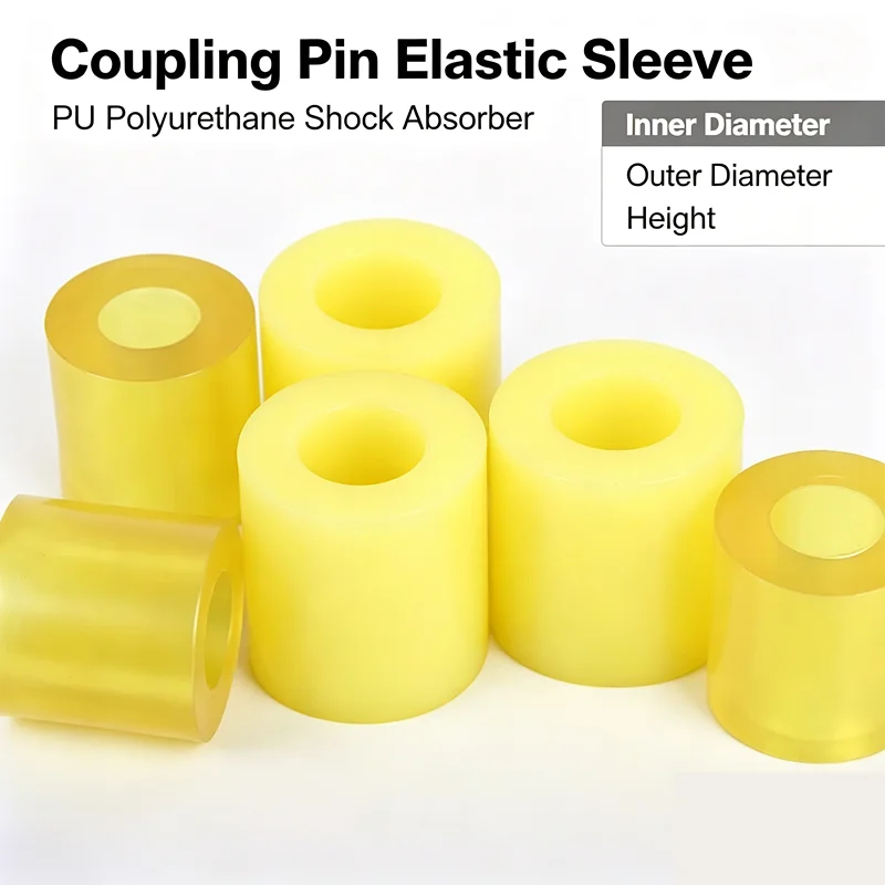 PU Polyurethane Coupling Pin Elastic Sleeve Shock Absorbing Rubber Buffer Ring