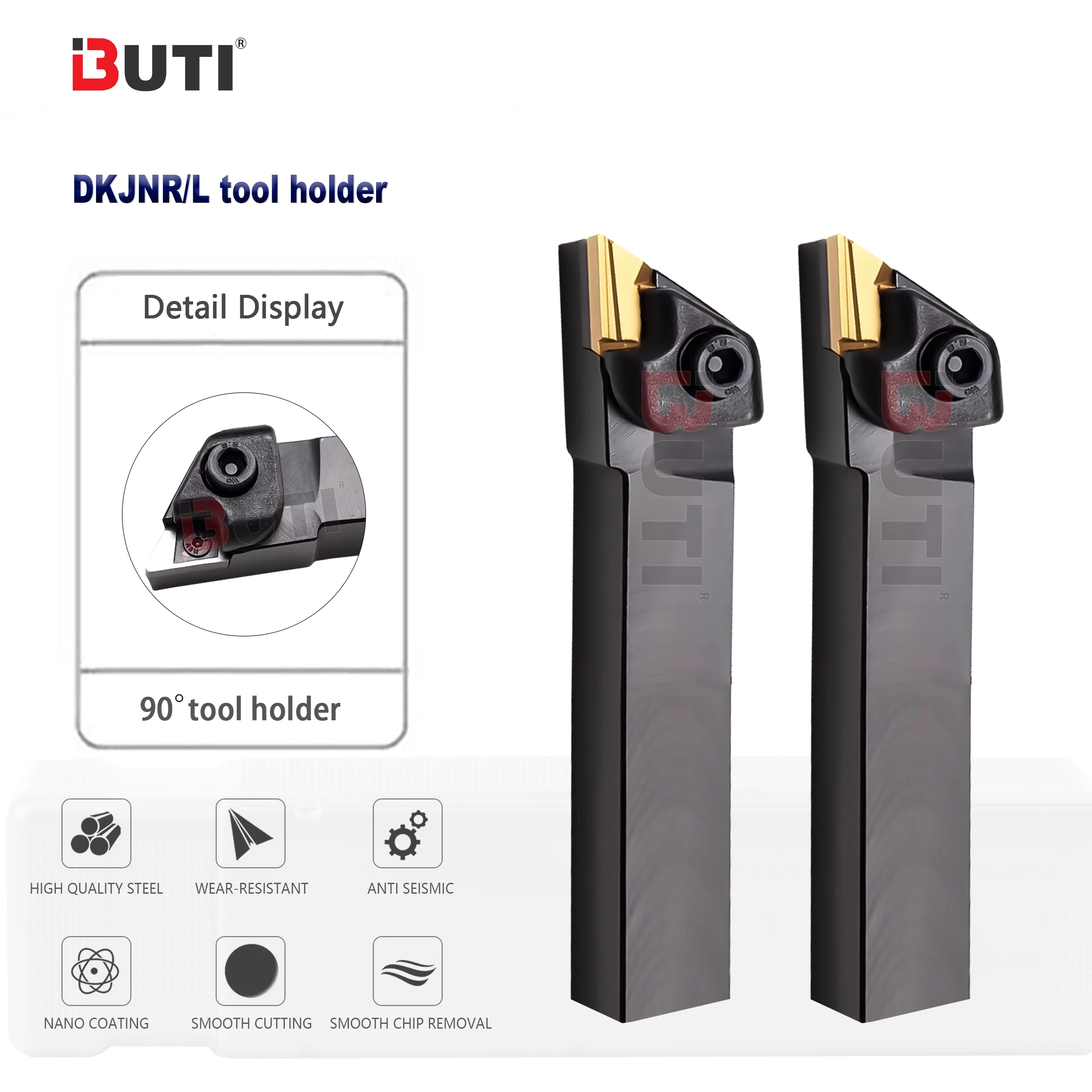 

DKJNR2020K16/2525M16/3232P16 90-градусный держатель инструмента с ЧПУ для наружной и внутренней обработки отверстий под пластины KNUX1604