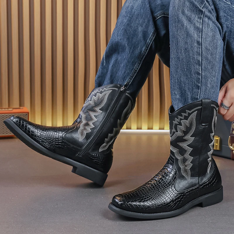 Bottes de cowboy pour hommes, - Men Shoes Classic avis et prix