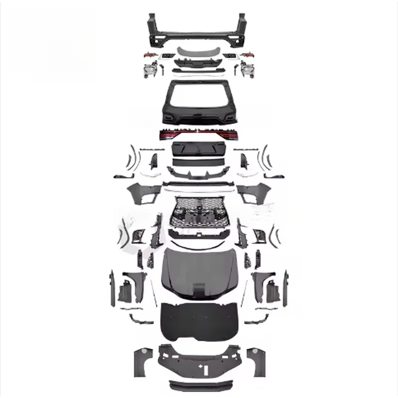 High Quality Bumper Conversion Body Kit Upgrade Accessories Fit for LX570 2008-2015 Upgrade to LX600 2022 Style