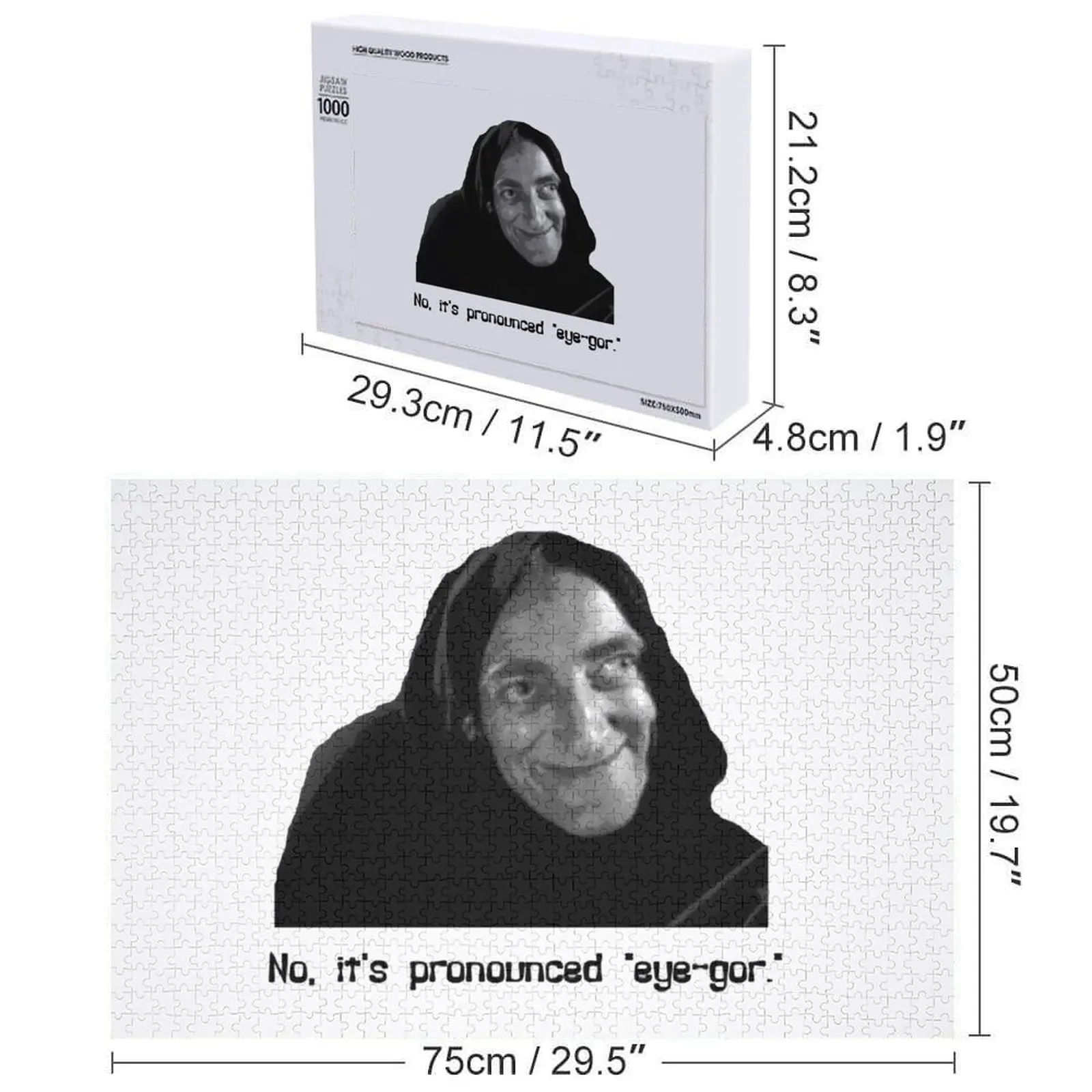 لا، إنه نضج عين غور. بازل قطع مخصصة للأطفال لعبة طفل شخصية هدايا مخصصة اسم لعبة ألغاز خشبية #6