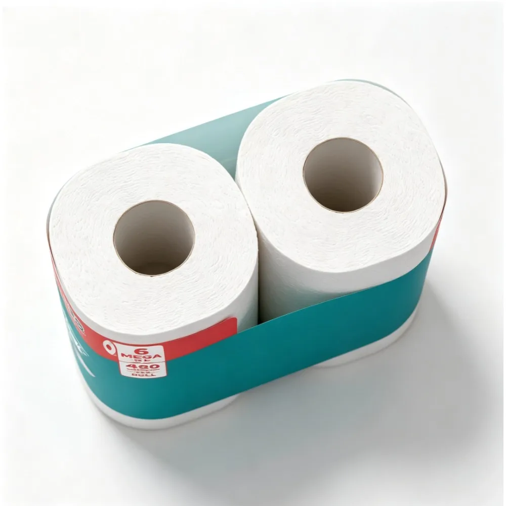 2-Ply Toilet Paper 6 Mega XL Rolls 480 Sheets Per Roll Bathroom Tissue Soft Strong Hygienic Bulk Pack Home Essentials