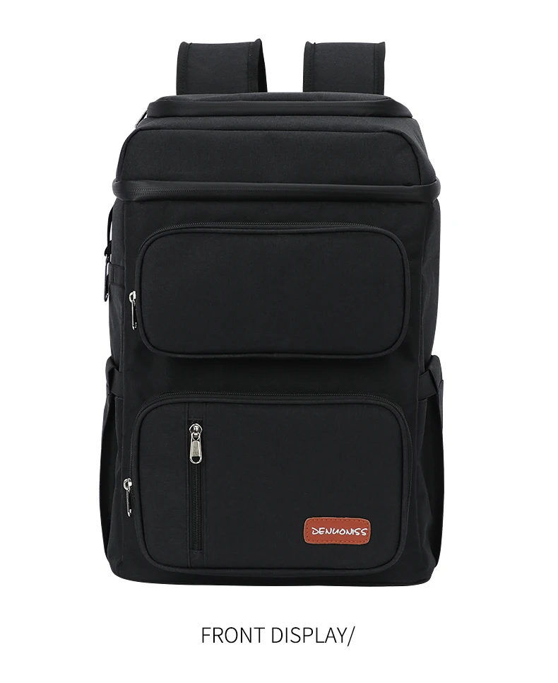 Thermo-Picknick-Kühlrucksack mit großer Kapazität, Outdoor-Camping-Mahlzeit mit Flaschenöffner, 100 % auslaufsichere, isolierte Bierkühltaschen – Detail 9