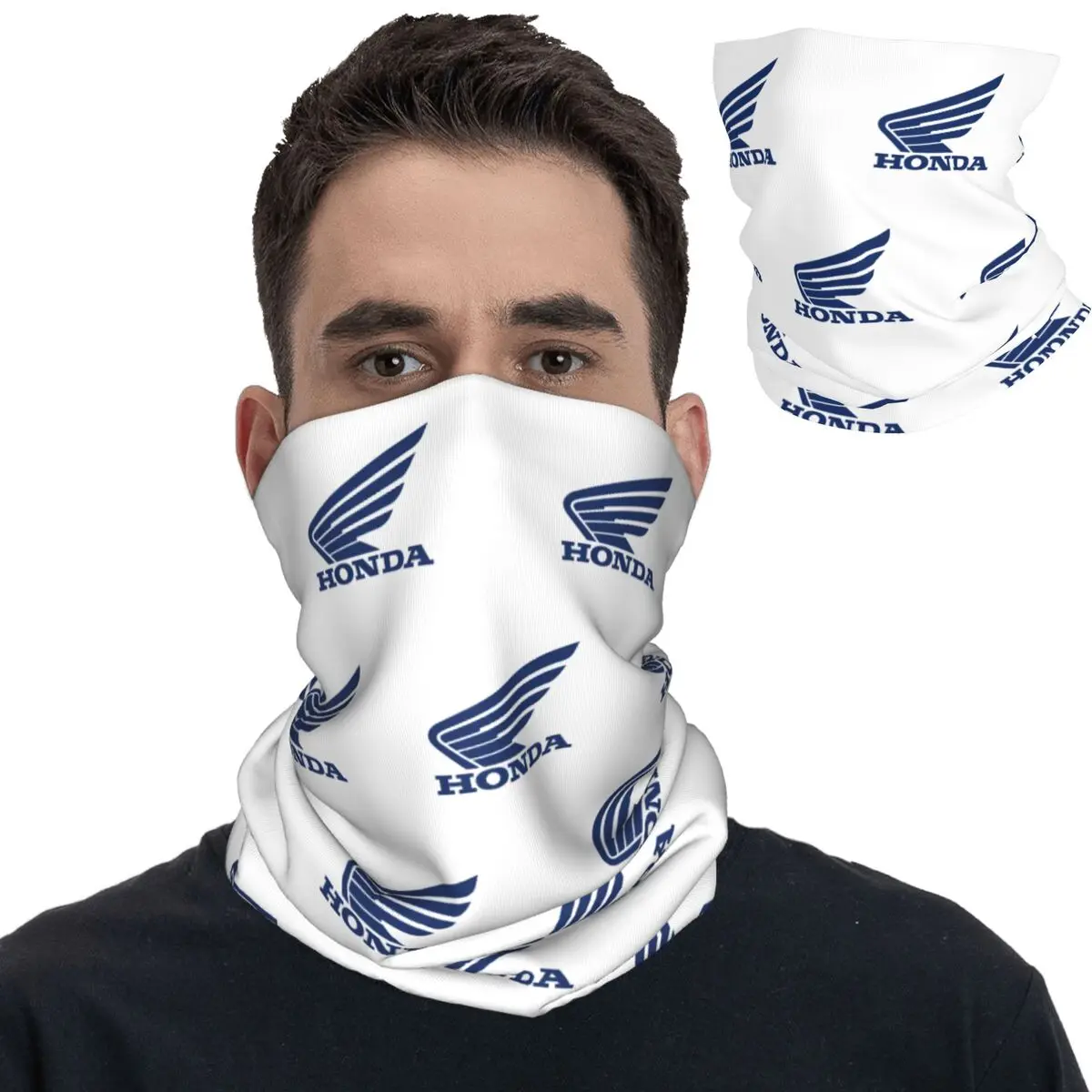 Cars And Clubs Hondaed Racing Bandana Neck Gaiter Printed Mask Scarf Warm Face Mask Fishing for Men Women Adult All Season