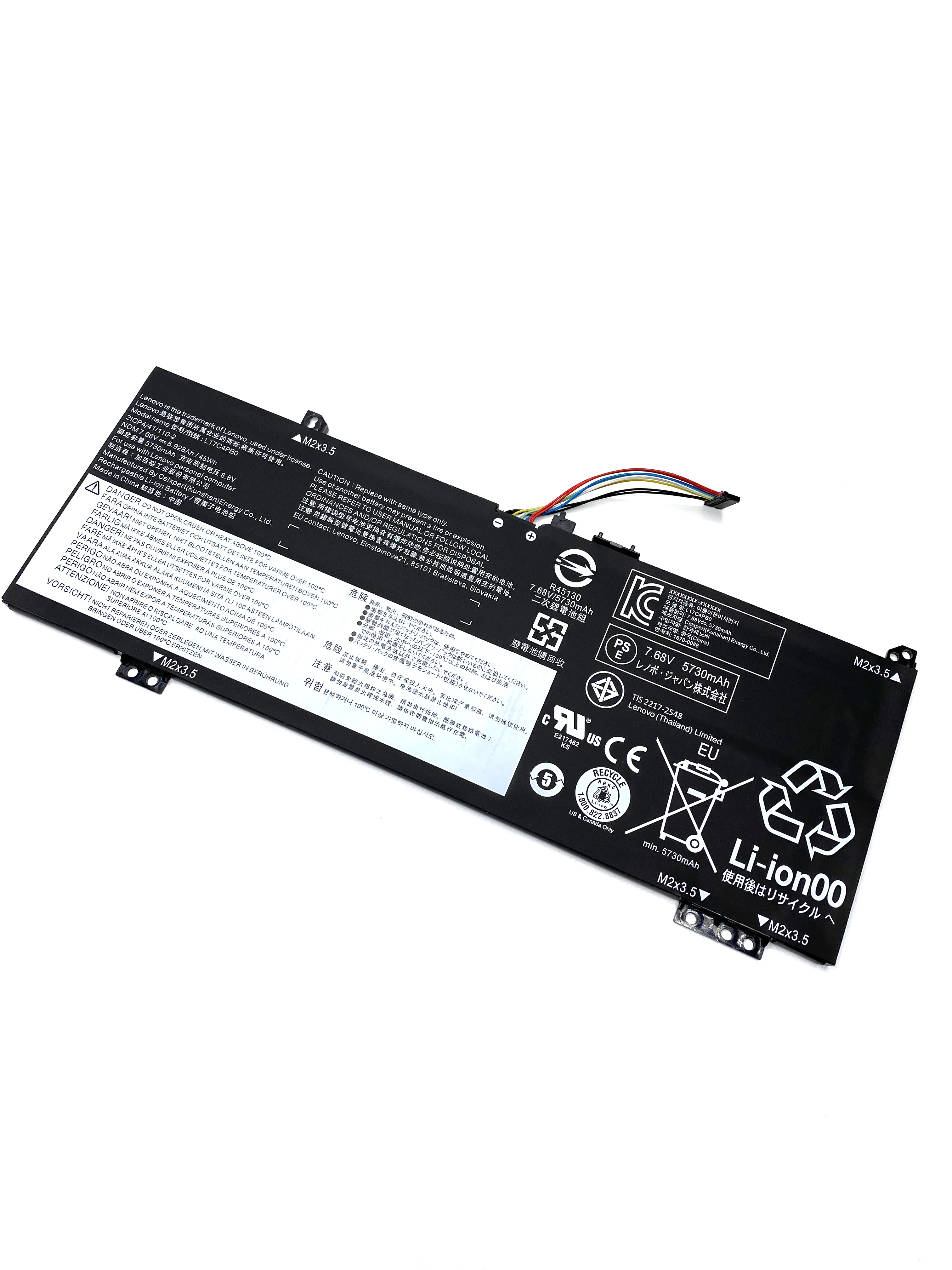 Imagem -03 - Bateria do Portátil para Lenovo Yoga L17m4pb2 Original 530 14ikb 14arr 5b10q16067 L17c4pb0 5b10q16066 L17m4pb0 5b10q22882 L17c4pb2 Novo