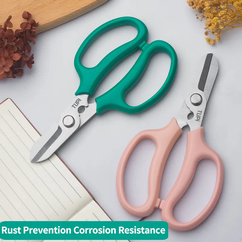 多目的ガーデニングはさみ - 人間工学に基づいたフラワートリマー、滑り止めグリップ付き、屋内/屋外植物用の防錆はさみ