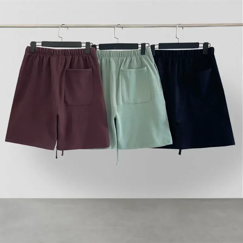 23SS Men's Casual Shorts Two Rows Silicone Letter Logo Shorts Designer Brand Couple High Street Loose Cotton Shorts