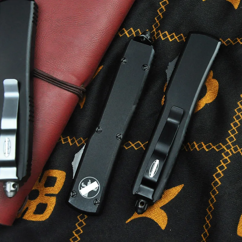 مايكرو UTX UT 85 سلسلة OTF TechKnife Ultra M390 شفرة التخييم في الهواء الطلق الدفاع عن النفس سكاكين الجيب مقبض ألمونيوم باستخدام الحاسب الآلي أدوات EDC