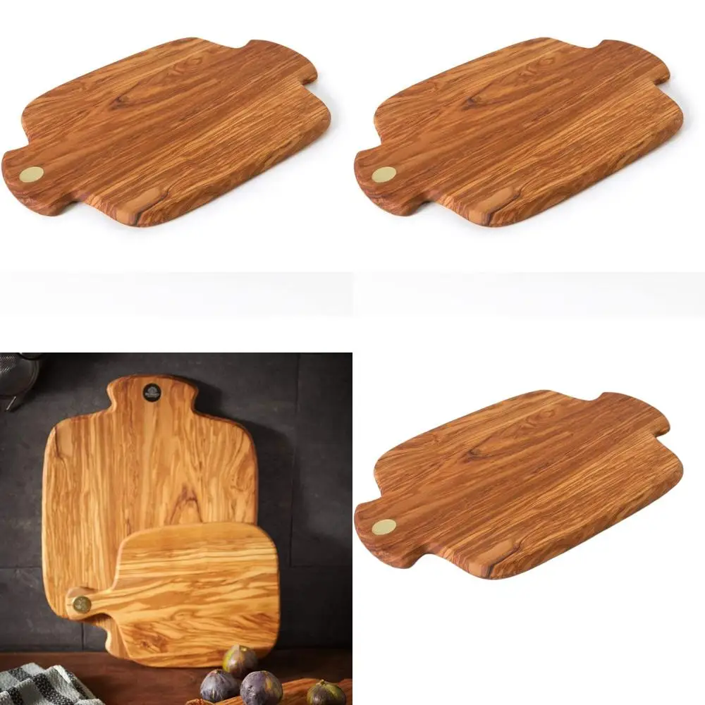 

Large 40x30cm Olive Wood Cutting Board - Racine Big, Brown